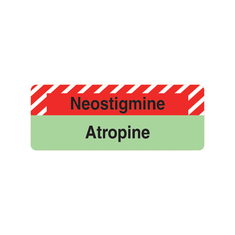 Triarc-Medical-Labels-Anaesthesia-HK13-14-Neostigmine-Atropine