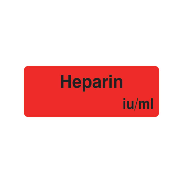 Triarc-Medical-Labels-Anaesthesia-HW61-Heparin