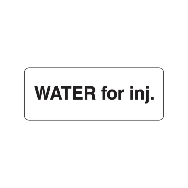 Triarc-Medical-Labels-Anaesthesia-M0001-WATER for inj