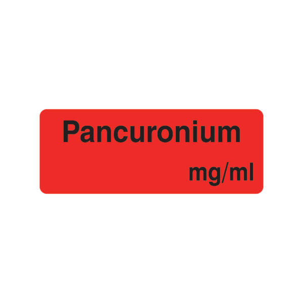 Triarc-Medical-Labels-Anaesthesia-R09-Pancuronium