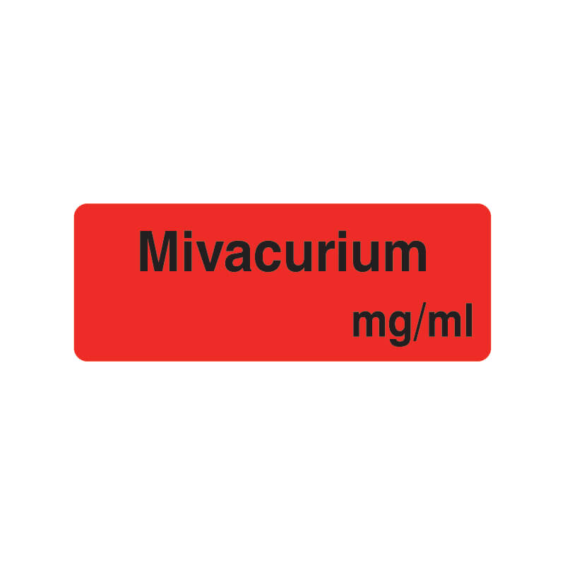 Triarc-Medical-Labels-Anaesthesia-R12C-Mivacurium