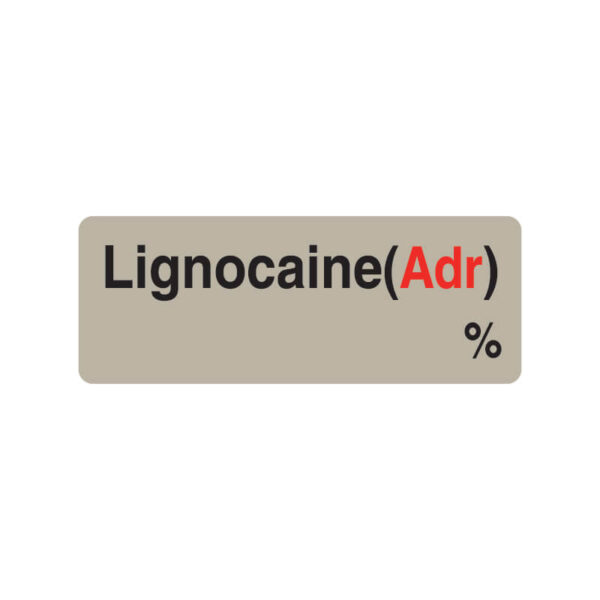 Triarc-Medical-Labels-Anaesthesia-R32-Lignocaine (Adr)