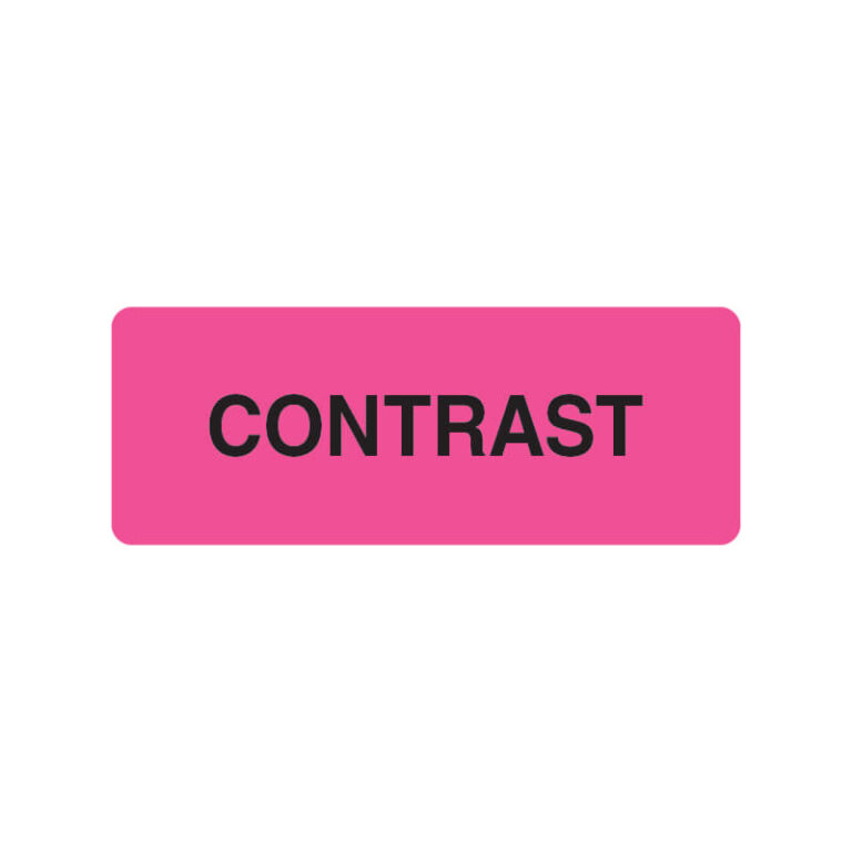 Contrast Label SP0013 - Contrast Sterile Label Pack - Triarc