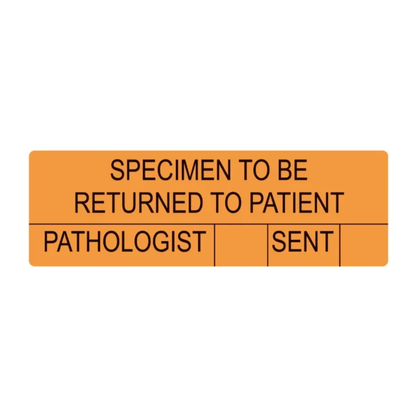 JG0317 - Specimen To Be Returned